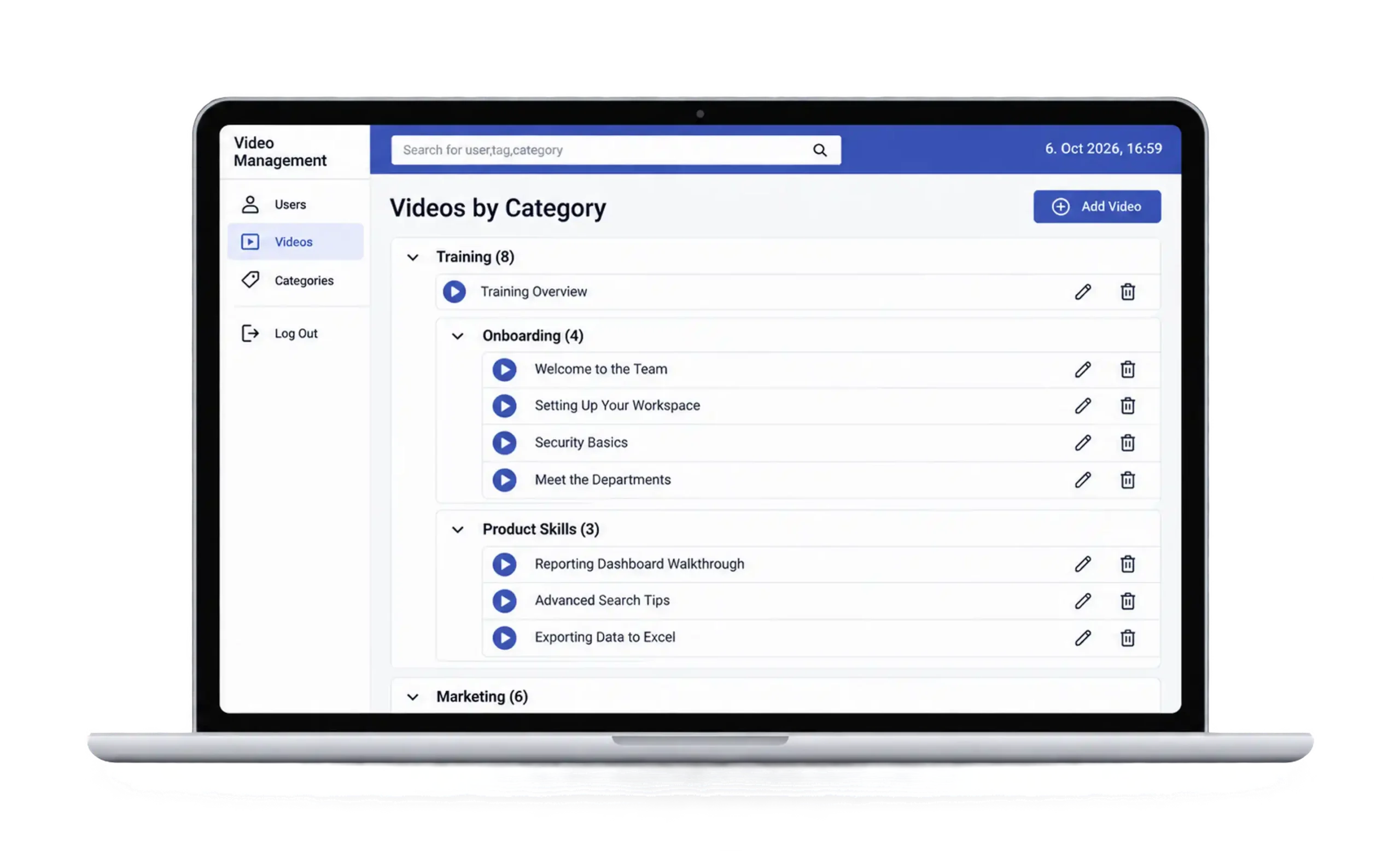 A German Client Gets a Video Management System With Categories and Tags